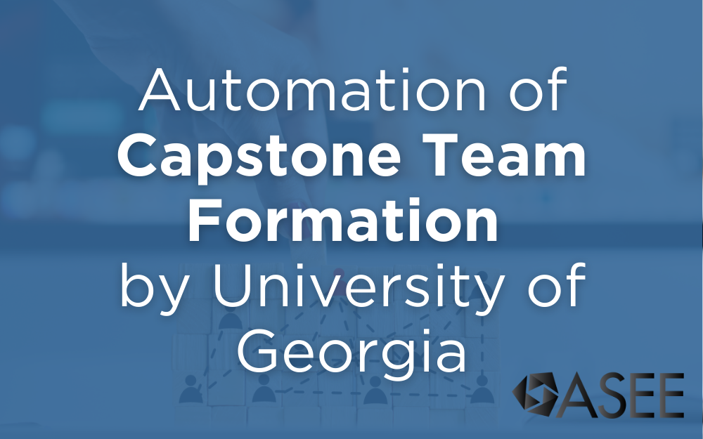 Automating Capstone Team Formation